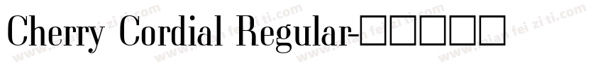 Cherry Cordial Regular字体转换